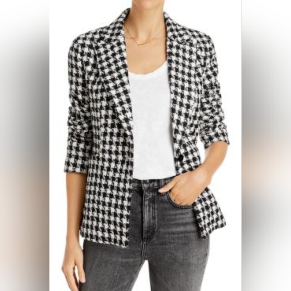 Aqua houndstooth  blazer size S